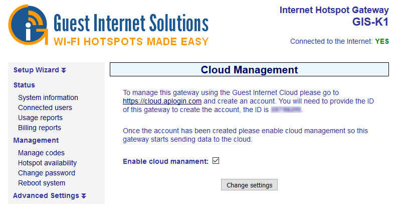 Enable Cloud Management