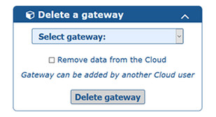 Cloud Removing a gateway